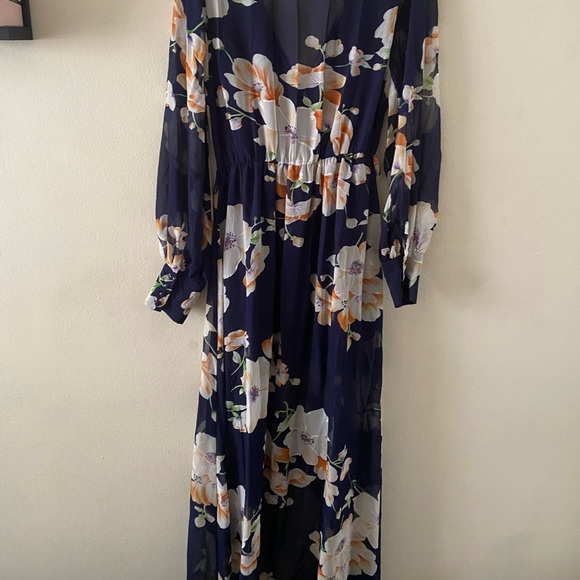 Fashion Nova Floral Sheer Dress - Picture 4 of 5